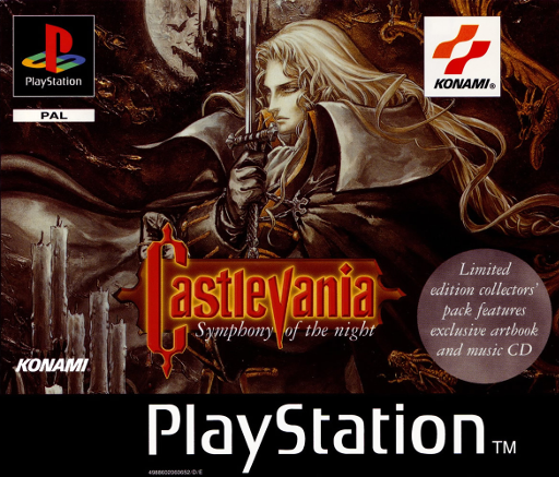 Castlevania Symphony of the Night box art for Playstation